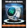 imageLIGE 175quot Super Large AMOLED Round Smart Watches for Men with LED Flashlights Outdoor Military Smartwatch for Android iOS 100 Sports IP68 Waterproof 200 Watch Faces 730mAh Silver Metal StrapTX2F