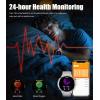 imageLIGE 175quot Super Large AMOLED Round Smart Watches for Men with LED Flashlights Outdoor Military Smartwatch for Android iOS 100 Sports IP68 Waterproof 200 Watch Faces 730mAh Silver Metal StrapTX2F