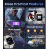 imageLIGE 2024 Smart Watch for Men AnswerMake Call 191quot IPS Screen Fitness Watch with Step Calorie SpO2 Heart Rate Sleep Monitor IP67 Waterproof Military Smartwatch for Android iOS Silver Gray