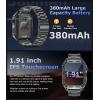 imageLIGE 2024 Smart Watch for Men Bluetooth CallampampNotification 191quot IPS Screen 380mAh Fitness Watch StepCalorieSpO2Heart RateSleep Moniter IP67 Waterproof Military Smartwatch for Android iOS