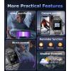 imageLIGE 2024 Smart Watch for Men Bluetooth CallampampNotification 191quot IPS Screen 380mAh Fitness Watch StepCalorieSpO2Heart RateSleep Moniter IP67 Waterproof Military Smartwatch for Android iOS
