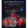 imageLIGE 2024 Smart Watch for Men Bluetooth CallampampNotification 191quot IPS Screen 380mAh Fitness Watch StepCalorieSpO2Heart RateSleep Moniter IP67 Waterproof Military Smartwatch for Android iOS