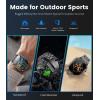 imageLIGE Military Smart Watch for Men 3 Straps Fitness Tracker with 100SportsHeart RateSleep5 ATM 196quot Tactical Smart Watches Mens Smart Watch MakeAnswer Call Compatible Android iPhoneBlack SteelSiliconeLeather