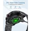 imageLIGE Military Smart Watch for Men132quot HD Smartwatch for AnswerMake Call Fitness Activity Tracker IP68 WaterproofHeart RateBlood PressureSpO2 MonitorMens Smart Watches for Android iOS