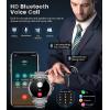imageLIGE Military Smart Watch for MenAnswerMake Call143quot HD AMOLED Rugged Smartwatch for iPhone Android PhoneFitness WatchBlack Sport Watch with 120 Sport Modes5ATM WaterproofSML6JU