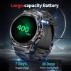 imageLIGE Military Smart Watch for MenAnswerMake Call143quot HD AMOLED Rugged Smartwatch for iPhone Android PhoneFitness WatchBlack Sport Watch with 120 Sport Modes5ATM WaterproofSML6JU