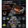 imageLIGE Military Smart Watch for MenDialampampAnswers143quot Always on Display Smartwatch for Android iOS with 400mAH120 Sports ModesHeart RateBlood Pressure TrackerMultifunction Smart Watch Space Grey