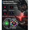 imageLIGE Military Smart Watch for MenDialampampAnswers143quot Always on Display Smartwatch for Android iOS with 400mAH120 Sports ModesHeart RateBlood Pressure TrackerMultifunction Smart Watch Space Grey