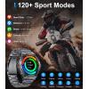 imageLIGE Military Smart Watch for MenDialampampAnswers143quot Always on Display Smartwatch for Android iOS with 400mAH120 Sports ModesHeart RateBlood Pressure TrackerMultifunction Smart Watch Space Grey