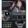 imageLIGE Military Smart Watch for MenDialampampAnswers143quot Always on Display Smartwatch for Android iOS with 400mAH120 Sports ModesHeart RateBlood Pressure TrackerMultifunction Smart Watch Space Grey