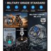 imageLIGE Military Smart Watch for MenDialampampAnswers143quot Always on Display Smartwatch for Android iOS with 400mAH120 Sports ModesHeart RateBlood Pressure TrackerMultifunction Smart Watch Space Grey