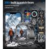 imageLIGE Military Smart Watches for Men Bluetooth Mens Smart Watch 196quot Tactical Smart Watches Fitness Watch with 70SportsHeart RateBlood PressureSleep Waterproof Rugged Smartwatch 3 Straps
