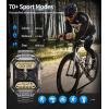 imageLIGE Military Smart Watches for Men Bluetooth Mens Smart Watch 196quot Tactical Smart Watches Fitness Watch with 70SportsHeart RateBlood PressureSleep Waterproof Rugged Smartwatch 3 Straps