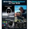 imageLIGE Military Smart Watches for Men2 Bands1000mAh185quot HD Large Screen Smartwatch Flashlight110 Sports ModesIP68 WaterproofSleep Monitor Fitness Tracker Watch for Android iOSSilverEF13E