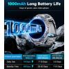 imageLIGE Military Smart Watches for Men2 Bands1000mAh185quot HD Large Screen Smartwatch Flashlight110 Sports ModesIP68 WaterproofSleep Monitor Fitness Tracker Watch for Android iOSSilverEF13F