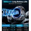 imageLIGE Military Smart Watches for Men2 Bands1000mAh185quot HD Large Screen Smartwatch Flashlight110 Sports ModesIP68 WaterproofSleep Monitor Fitness Tracker Watch for Android iOSSilverEF13E