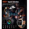 imageLIGE Military Smart Watches for MenCall ReceiveDial with 3 Straps196quotHD Big AMOLED Rugged Smartwatch for iPhone Android PhoneFitness Tracker 5ATM WaterproofHeart RateSleep MonitorSilver watchSilver stainless steelbrown leathergrey silicone