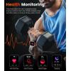imageLIGE Military Smart Watches for MenCall ReceiveDial with 3 Straps196quotHD Big AMOLED Rugged Smartwatch for iPhone Android PhoneFitness Tracker 5ATM WaterproofHeart RateSleep MonitorSilver watchSilver stainless steelbrown leathergrey silicone