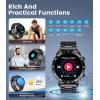 imageLIGE Smart Watch for Men AnswerMake Call 143quot AMOLED Always on Display Smartwatch for Android iOS 400mAh 113 Sport Modes Fitness Tracker Calorie Heart Rate Sleep Monitor IP68 Waterproof Pedometer