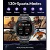 imageLIGE Smart Watch for Men AnswerMake Call 143quot AMOLED Military Smartwatch Heart Rate Blood Oxygen Sleep Monitor Step Counter IP68 Waterproof Outdoor Fitness Tracker for Android iOS 400mAh