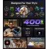 imageLIGE Smart Watch for Men AnswerMake Call 143quot AMOLED Military Smartwatch Heart Rate Blood Oxygen Sleep Monitor Step Counter IP68 Waterproof Outdoor Fitness Tracker for Android iOS 400mAh