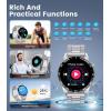 imageLIGE Smart Watch for Men AnswerMake Call 143quot AMOLED Smartwatch Heart Rate Blood Oxygen Sleep Monitor Step Counter IP68 Waterproof 100 Sport Modes Outdoor Fitness Watch for Android iOS 400mAh