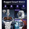imageLIGE Smart Watch for Men Bluetooth CallDial 143quot AMOLED Screen Fitness Tracker with StepCalorieSpO2Heart RateSleep IP68 Waterproof Military Smartwatch for Android iOS