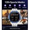 imageLIGE Smart Watch for Men Bluetooth CallDial 143quot AMOLED Screen Fitness Tracker with StepCalorieSpO2Heart RateSleep IP68 Waterproof Military Smartwatch for Android iOS