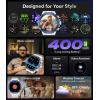 imageLIGE Smart Watch for Men Bluetooth CallDial 143quot AMOLED Screen Fitness Tracker with StepCalorieSpO2Heart RateSleep IP68 Waterproof Military Smartwatch for Android iOS