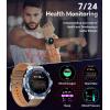imageLIGE Smart Watch for Men Bluetooth CallDial 143quot AMOLED Screen Fitness Tracker with StepCalorieSpO2Heart RateSleep IP68 Waterproof Military Smartwatch for Android iOS