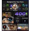 imageLIGE Smart Watch for Men Bluetooth CallampampNotification 143quot AMOLED Fitness Tracker StepCalorieSpO2Heart RateSleep Monitor IP68 Waterproof Military Tactical Smartwatch for Android iOS 400mAh