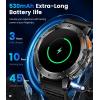 imageLIGE Smart Watch for Men with Flashlight143quot Smartwatch with Always Display100 Sports Modes530mAHHealth TrackerIP68 Waterproof Smart Watch for Android iOS BlackBlackEF5L