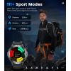 imageLIGE Smart Watch for Men with Flashlight143quot Smartwatch with Always Display100 Sports Modes530mAHHealth TrackerIP68 Waterproof Smart Watch for Android iOS BlackBlackEF5L