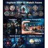 imageLIGE Smart Watch for Men with Flashlight143quot Smartwatch with Always Display100 Sports Modes530mAHHealth TrackerIP68 Waterproof Smart Watch for Android iOS BlackBlackEF5L