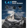 imageLIGE Smart Watch for Men3 Straps 120 Sports Modes Fitness Watch 143quot AMOLED Rugged Smart Watch Tactical Smart Watches for Android iOS Heart RateSleepBlood PressureBuletooth AnswerCalling