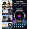imageLIGE Smart Watch for Men3 Straps 120 Sports Modes Fitness Watch 143quot AMOLED Rugged Smart Watch Tactical Smart Watches for Android iOS Heart RateSleepBlood PressureBuletooth AnswerCalling