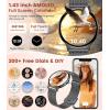 imageLIGE Smart Watch for Women2 Bands 143quot HD AMOLED Slim Smartwatch for Android iOSFitness Tracker with 120 Sport ModesIP68 WaterproofSleep MonitorSilverFV12F