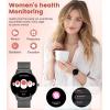 imageLIGE Smart Watch for Women2 Bands 143quot HD AMOLED Slim Smartwatch for Android iOSFitness Tracker with 120 Sport ModesIP68 WaterproofSleep MonitorSilverFV12F