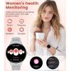 imageLIGE Smart Watch for Women2 Bands 143quot HD AMOLED Slim Smartwatch for Android iOSFitness Tracker with 120 Sport ModesIP68 WaterproofSleep MonitorSilverFV12B
