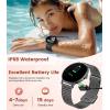 imageLIGE Smart Watch for Women2 Bands 143quot HD AMOLED Slim Smartwatch for Android iOSFitness Tracker with 120 Sport ModesIP68 WaterproofSleep MonitorSilverFV12F
