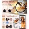 imageLIGE Smart Watch for Women2 Bands 143quot HD AMOLED Slim Smartwatch for Android iOSFitness Tracker with 120 Sport ModesIP68 WaterproofSleep MonitorSilverFV12B