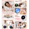 imageLIGE Smart Watch for Women2 Bands 143quot HD AMOLED Slim Smartwatch for Android iOSFitness Tracker with 120 Sport ModesIP68 WaterproofSleep MonitorSilverFV12B