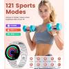imageLIGE Smart Watch for Women2 Bands 143quot HD AMOLED Slim Smartwatch for Android iOSFitness Tracker with 120 Sport ModesIP68 WaterproofSleep MonitorSilverFV12B