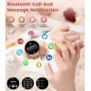 imageLIGE Smart Watch for Women2 Bands 143quot HD AMOLED Slim Smartwatch for Android iOSFitness Tracker with 120 Sport ModesIP68 WaterproofSleep MonitorSilverFV12A
