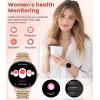 imageLIGE Smart Watch for Women2 Bands 143quot HD AMOLED Slim Smartwatch for Android iOSFitness Tracker with 120 Sport ModesIP68 WaterproofSleep MonitorSilverFV12A