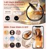 imageLIGE Smart Watch for Women2 Bands 143quot HD AMOLED Slim Smartwatch for Android iOSFitness Tracker with 120 Sport ModesIP68 WaterproofSleep MonitorSilverFV12A