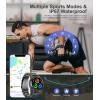 imageLIGE Smart Watches for Men 139quot Military Smartwatch with SpO2 Sleep Monitor Step Counter 247 Heart Rate Tactical Fitness Watch with 100 Sports Modes MakeAnswer Call Metal Band Black