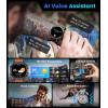 imageLIGE Smart Watches for Men 139quot Military Smartwatch with SpO2 Sleep Monitor Step Counter 247 Heart Rate Tactical Fitness Watch with 100 Sports Modes MakeAnswer Call Leather Band