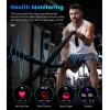 imageLIGE Smart Watches for Men 139quot Military Smartwatch with SpO2 Sleep Monitor Step Counter 247 Heart Rate Tactical Fitness Watch with 100 Sports Modes MakeAnswer Call Leather Band
