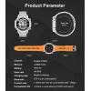 imageLIGE Smart Watches for Men 139quot Military Smartwatch with SpO2 Sleep Monitor Step Counter 247 Heart Rate Tactical Fitness Watch with 100 Sports Modes MakeAnswer Call Metal Band Silver